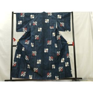 平和屋着物■上質な紬　舞花文　正絹　逸品　未使用　AAAW5854cs(着物)
