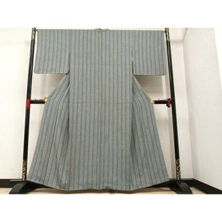 平和屋着物■上質な小紋　間道　正絹　逸品　AAAW4467ph(着物)