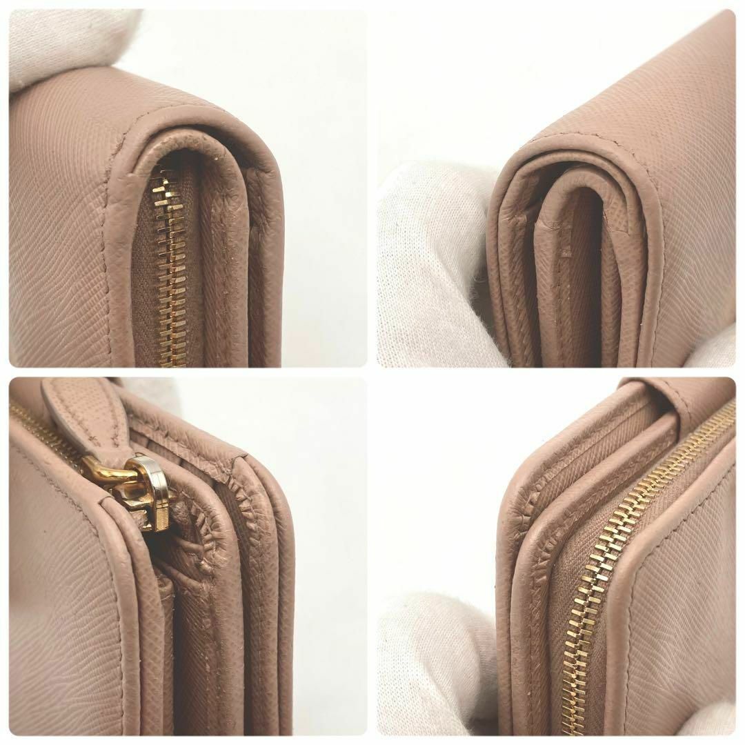 PRADA - 近年！美品✨ PRADA 二つ折り財布 サフィアーノレザー