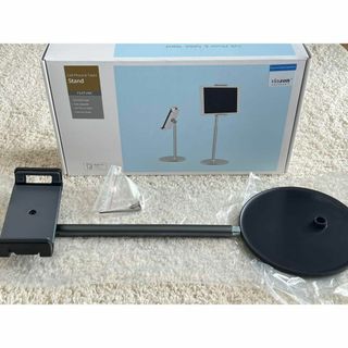 ☆スマホ＆タブレットスタンド 高さ調整可 360度回転 アルミ製 ブラック