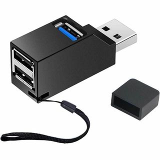 USBハブ 3ポート（USB3.0×1USB2.0×2）超小型 コンパクトタイプ(ノーカラージャケット)