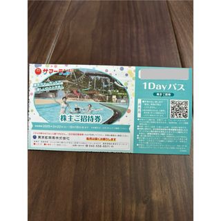 5枚　サマーランド　招待券　株主優待(遊園地/テーマパーク)