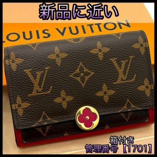 ルイヴィトン(LOUIS VUITTON)のルイヴィトン 折財布 モノグラム ポルトフォイユ フロール コンパクト 1701(財布)