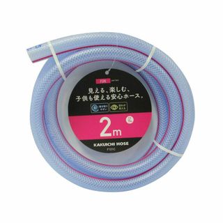 【特価商品】カクイチ 散水用ホース ＦＵＮ クリアー＋ピンクライン 内径１５ｍｍ(その他)