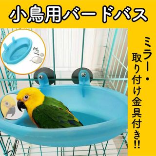 U13【新品】バードバス 水浴び バスタブ インコ オウム 鳥 小鳥 文鳥(鳥)