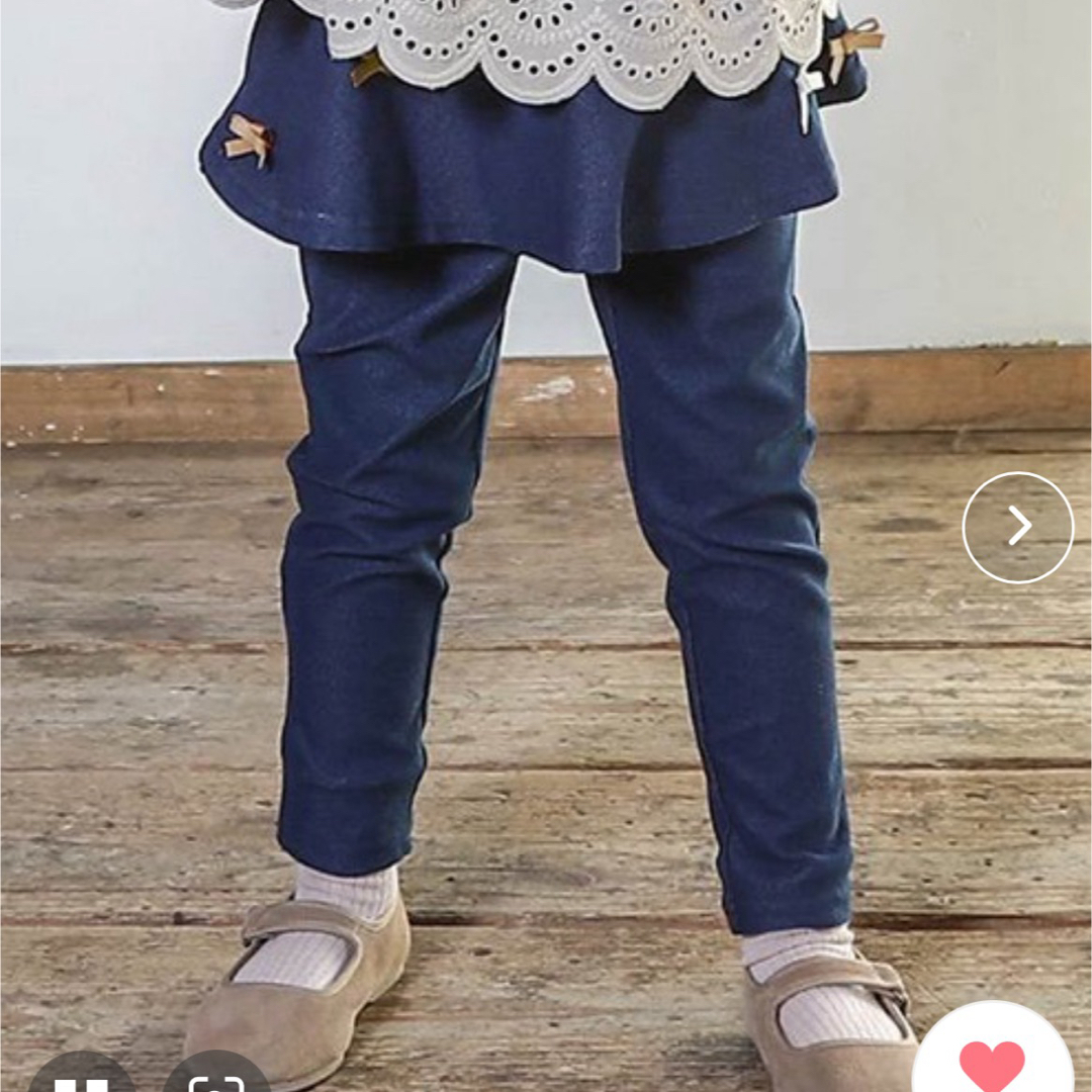 Biquette Club(ビケットクラブ)のビケットクラブ　デニム風ボトムス キッズ/ベビー/マタニティのキッズ服女の子用(90cm~)(パンツ/スパッツ)の商品写真