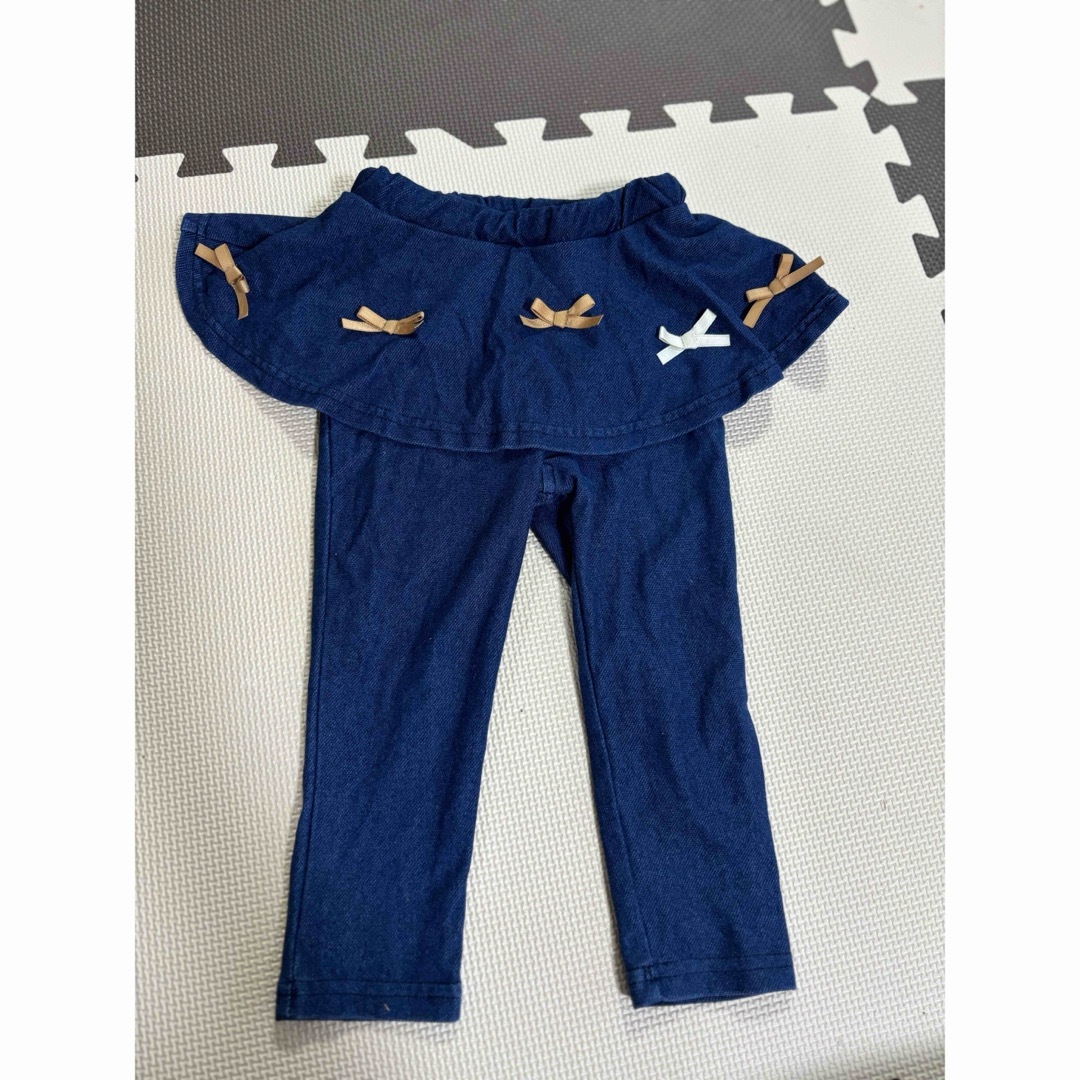 Biquette Club(ビケットクラブ)のビケットクラブ　デニム風ボトムス キッズ/ベビー/マタニティのキッズ服女の子用(90cm~)(パンツ/スパッツ)の商品写真