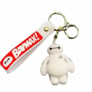 キーホルダー　ベイマックス　白　ストラップ(キャラクターグッズ)