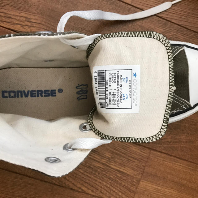 CONVERSE(コンバース)のコンバース ハイカット カーキ 24.5㎝ CONＶERSE レディースの靴/シューズ(スニーカー)の商品写真