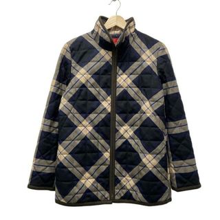 ヨークランド(Yorkland)のYORKLAND(ヨークランド) ブルゾン サイズ9AR S レディース - 黒×ベージュ×マルチ 長袖/チェック柄/秋/冬(ブルゾン)