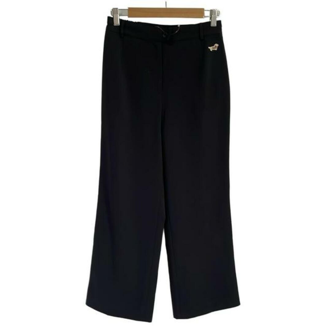 極美品】DAKS ダックス ウール パンツ 73 L〜LLサイズ 黒 ブラック
