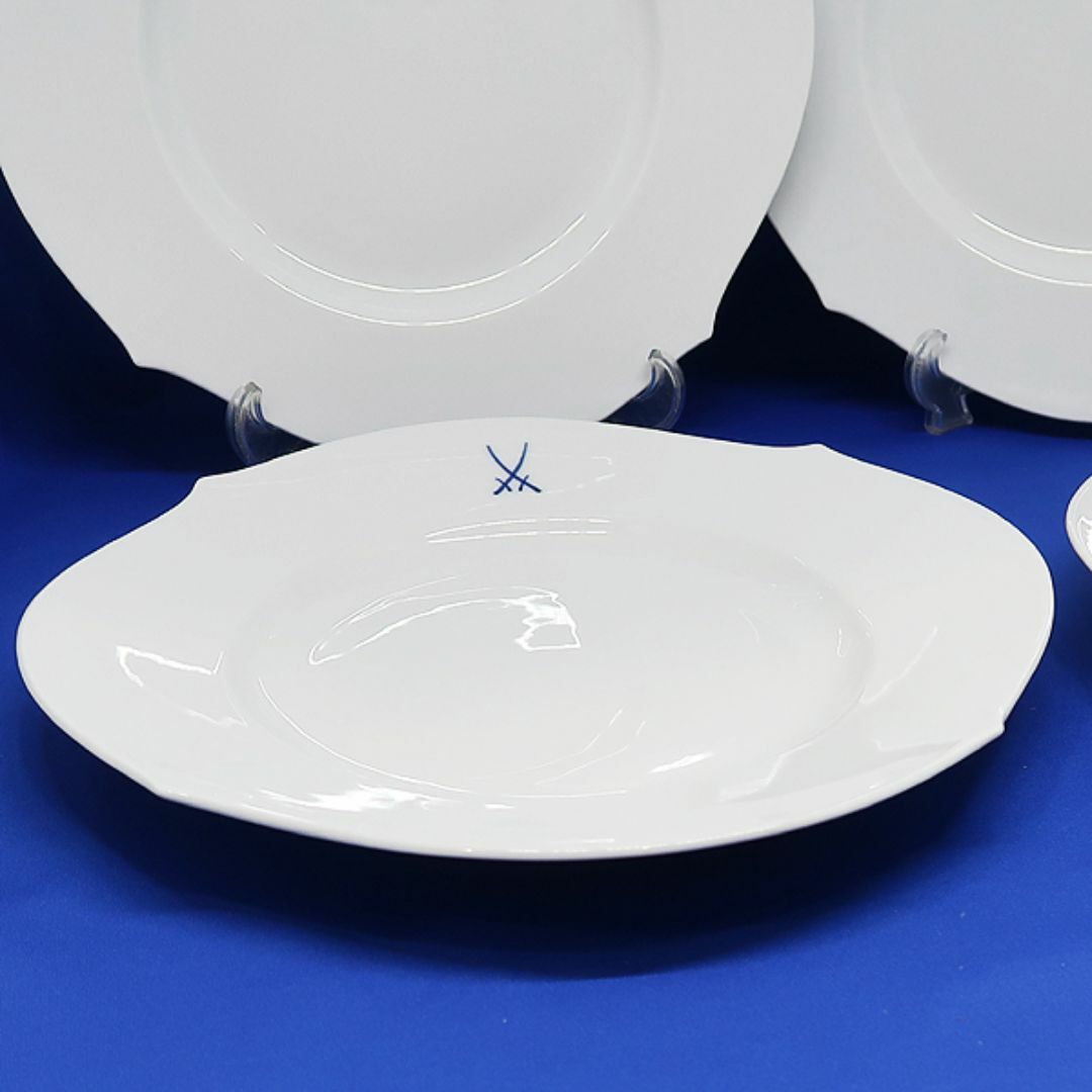 MEISSEN(マイセン)のマイセン 剣マーク  ディナープレート 28.5cm 皿 4枚　28479 インテリア/住まい/日用品のキッチン/食器(食器)の商品写真