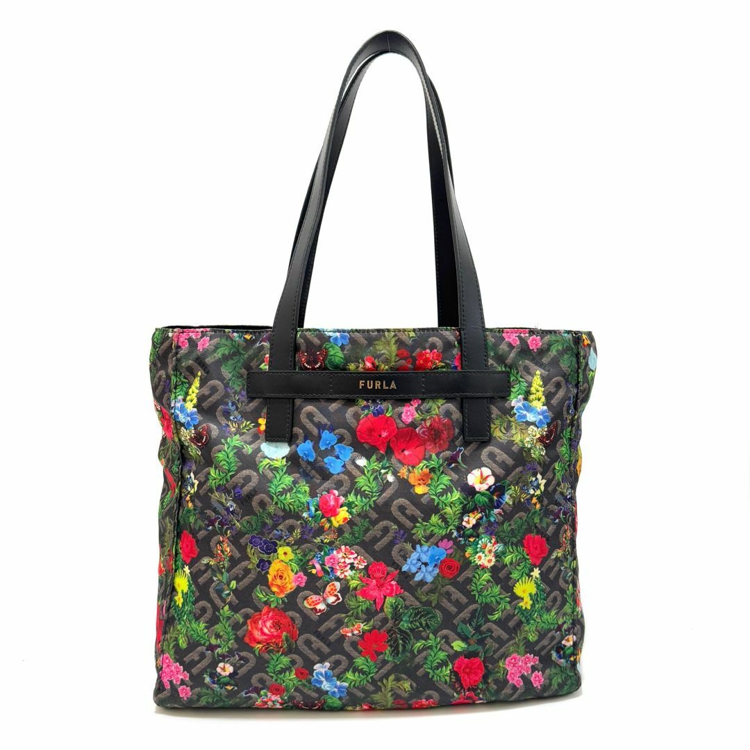 FURLA - フルラ トートバッグ フラワー 花柄 ボタニカル