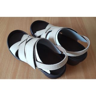 リゲッタ(Re:getA)の新品 Re:getA リゲッタ クロスベルトストラップサンダル  M アイボリー(サンダル)