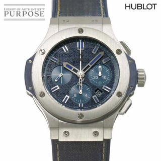 ウブロ(HUBLOT)のウブロ HUBLOT ビッグバン スチール ジーンズ クロノグラフ 301 SX 2770 NR JPN15 日本100本限定 デイト 自動巻き Big Bang 90281874(腕時計(アナログ))