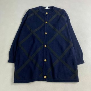 サルヴァトーレフェラガモ(Salvatore Ferragamo)のサルヴァトーレフェラガモ　コート　カーディガン　ニット　金ヒールボタン(カーディガン)