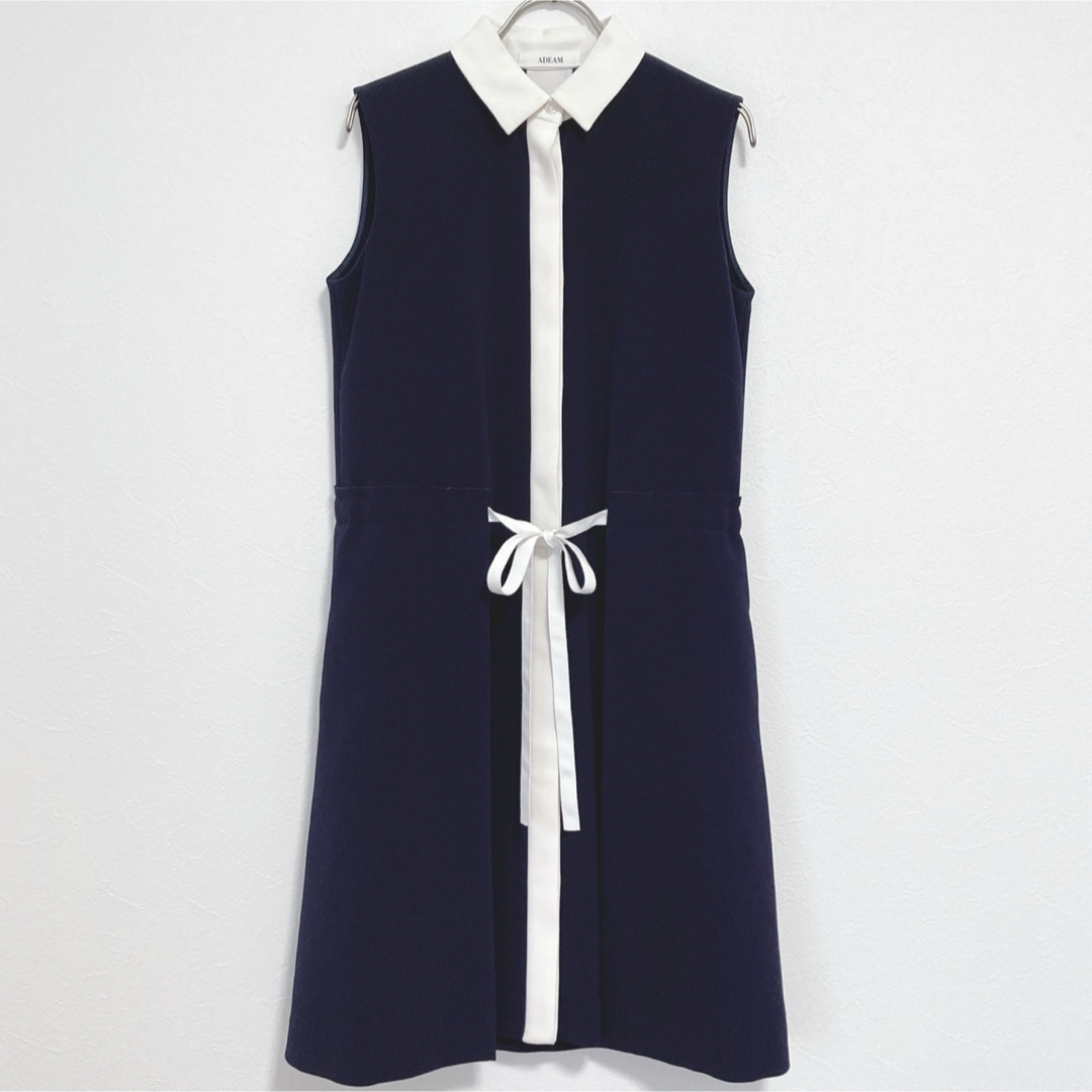 店内商品がすべてレジにて半額！！ FOXEY - FOXEY ADEAM 定価7.3万 Front Tied Dress ワンピの通販 ワンピース