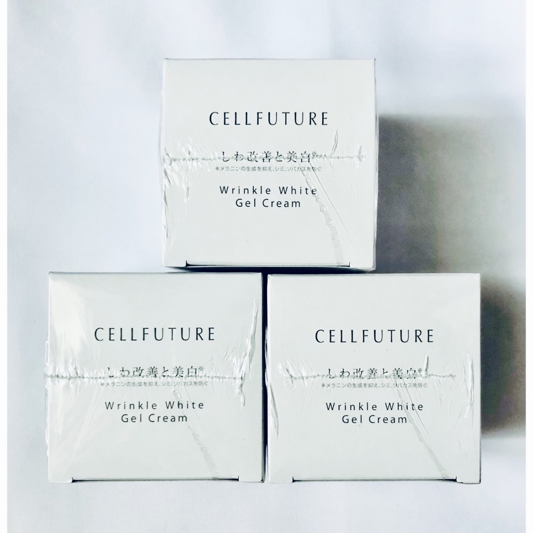 CELL FUTURE(セルフューチャー)のアプロス セルフューチャー リンクルホワイト ジェルクリーム AP 60g 3個 コスメ/美容のスキンケア/基礎化粧品(オールインワン化粧品)の商品写真