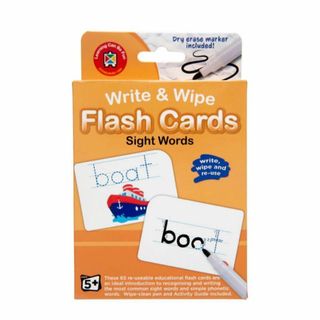 learning can be fun 書いて消せるカードsight words(知育玩具)