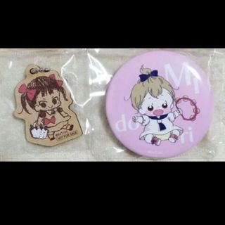学園ベビーシッターズ 漫福ガチャ ウッドキーホルダー 缶バッジ 奇凛 美鳥