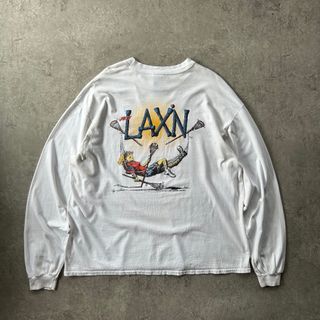 ヘインズ(Hanes)の90s Hanes ロンt ホワイト XL just lax'n スラング(Tシャツ/カットソー(七分/長袖))