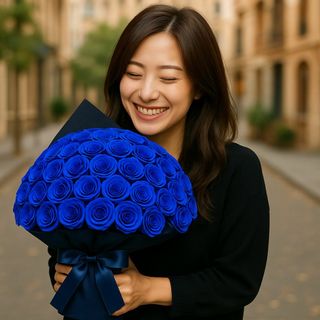 ロイヤルブルー　L(100本)　サヴォンローズ　花束　(その他)