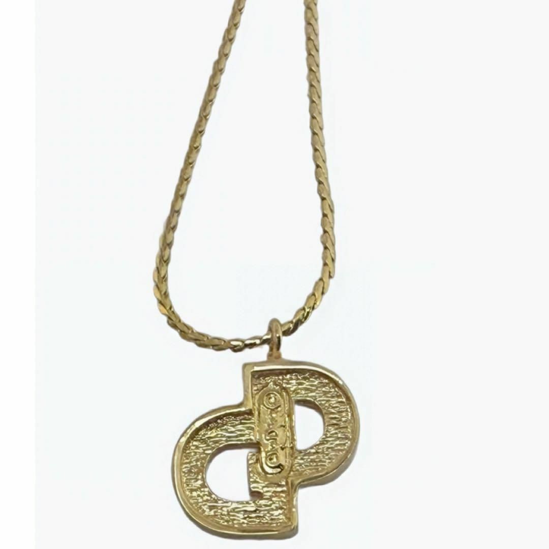 Christian Dior(クリスチャンディオール)の新品仕上げ済：極美品・クリスチャンディオ―ルCDロゴ ラインストーン ネックレス レディースのアクセサリー(ネックレス)の商品写真