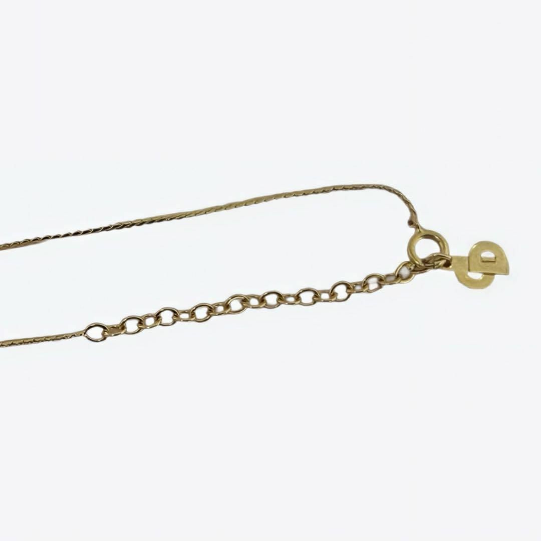 Christian Dior(クリスチャンディオール)の新品仕上げ済：極美品・クリスチャンディオ―ルCDロゴ ラインストーン ネックレス レディースのアクセサリー(ネックレス)の商品写真