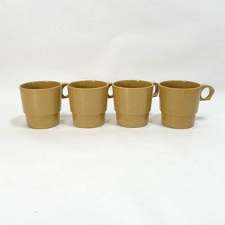 DOULTON ◆【洋食器】ダルトン/メラミンスタッキングマグカップ(4P) 雑貨 アウトドア インテリア ギフト【中古】 [0220527946](グラス/カップ)