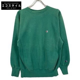チャンピオン 90'S 刺繍タグ グリーン リバースウィーブスウェット XL