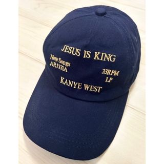 ラスト1点 kanye west カニエウェスト JESUS キャップ 紺(キャップ)