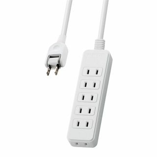 エレコム 電源タップ 6個口 3m ホワイト T-S02N-2630WH(PC周辺機器)