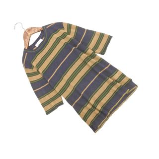 ユナイテッドアローズ(UNITED ARROWS)のBEAUTY & YOUTH ビューティ&ユース ユナイテッドアローズ マルチボーダー リブ カットソー 紺ｘベージュｘ緑 ■◆ レディース(カットソー(長袖/七分))
