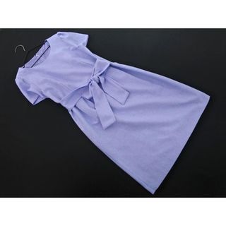 ロペピクニック(Rope' Picnic)のRope Picnic ロペピクニック ウエストリボン ワンピース size38/水色 ■◆ レディース(ひざ丈ワンピース)