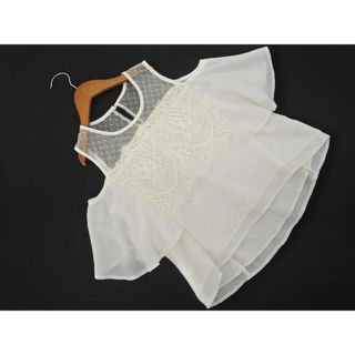 ロジータ(ROJITA)のROJITA ロジータ オープンショルダー レース 切替 ブラウス シャツ sizeF/白 ■◆ レディース(シャツ/ブラウス(半袖/袖なし))