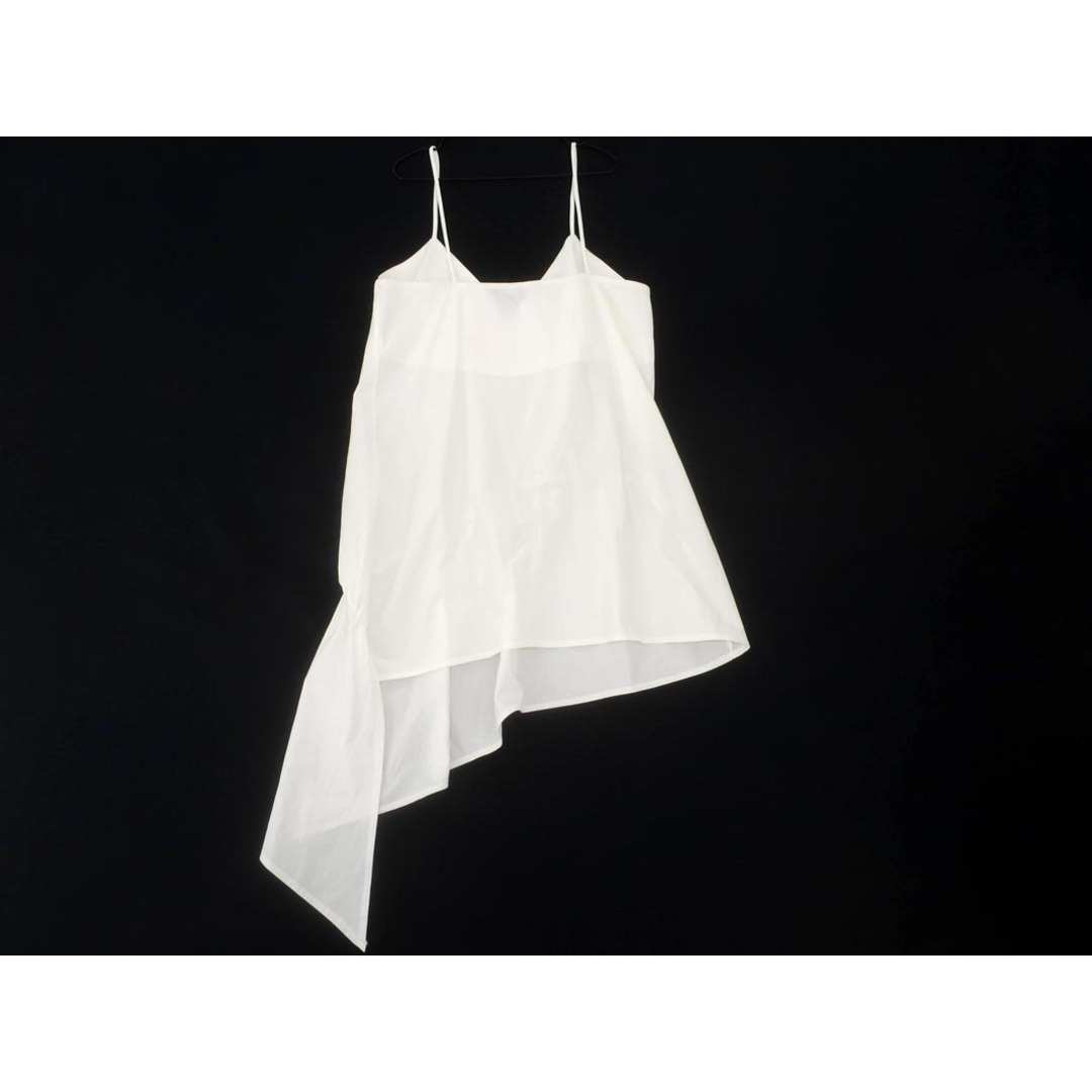 さら ZARA - ZARA ザラ ギャザー キャミソール sizeS/白