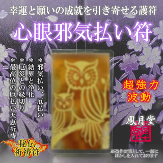 【心眼邪気払い符】厄払い 浄化 厄除け 結界 厄災縁切り 祈祷符 護符 お守り(その他)
