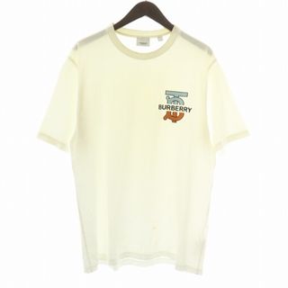 バーバリー ロンドン イングランド Ｔシャツ カットソー 半袖 プリント M 白(Tシャツ/カットソー(半袖/袖なし))