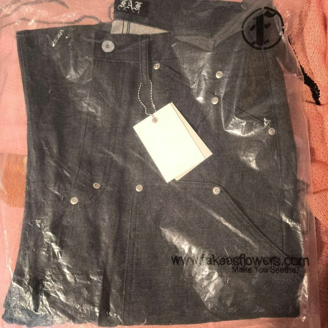 フェイクアスフラワーズ faf ブラック デニム 新品 baggy バギー 2 メンズのパンツ(デニム/ジーンズ)の商品写真