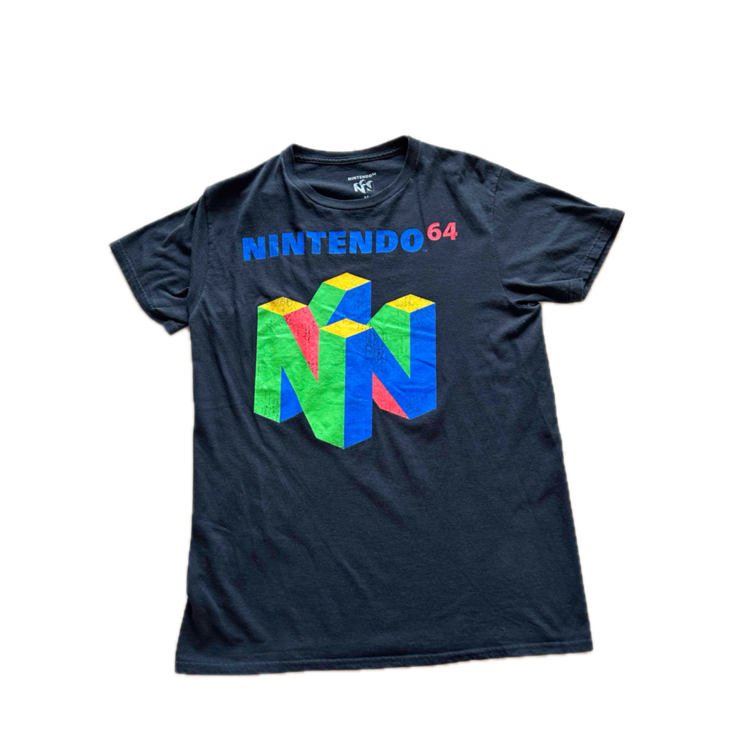 NINTENDO 64(ニンテンドウ64)のNINTENDO 64 任天堂 Tシャツ 半袖 ビッグプリント ヴィンテージ　M メンズのトップス(Tシャツ/カットソー(半袖/袖なし))の商品写真
