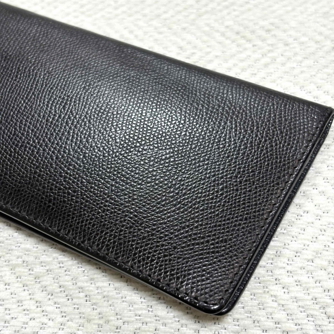 極美品 Jean Rousseau ジャンルソー シボレザー 札入れ ブラック メンズのファッション小物(長財布)の商品写真