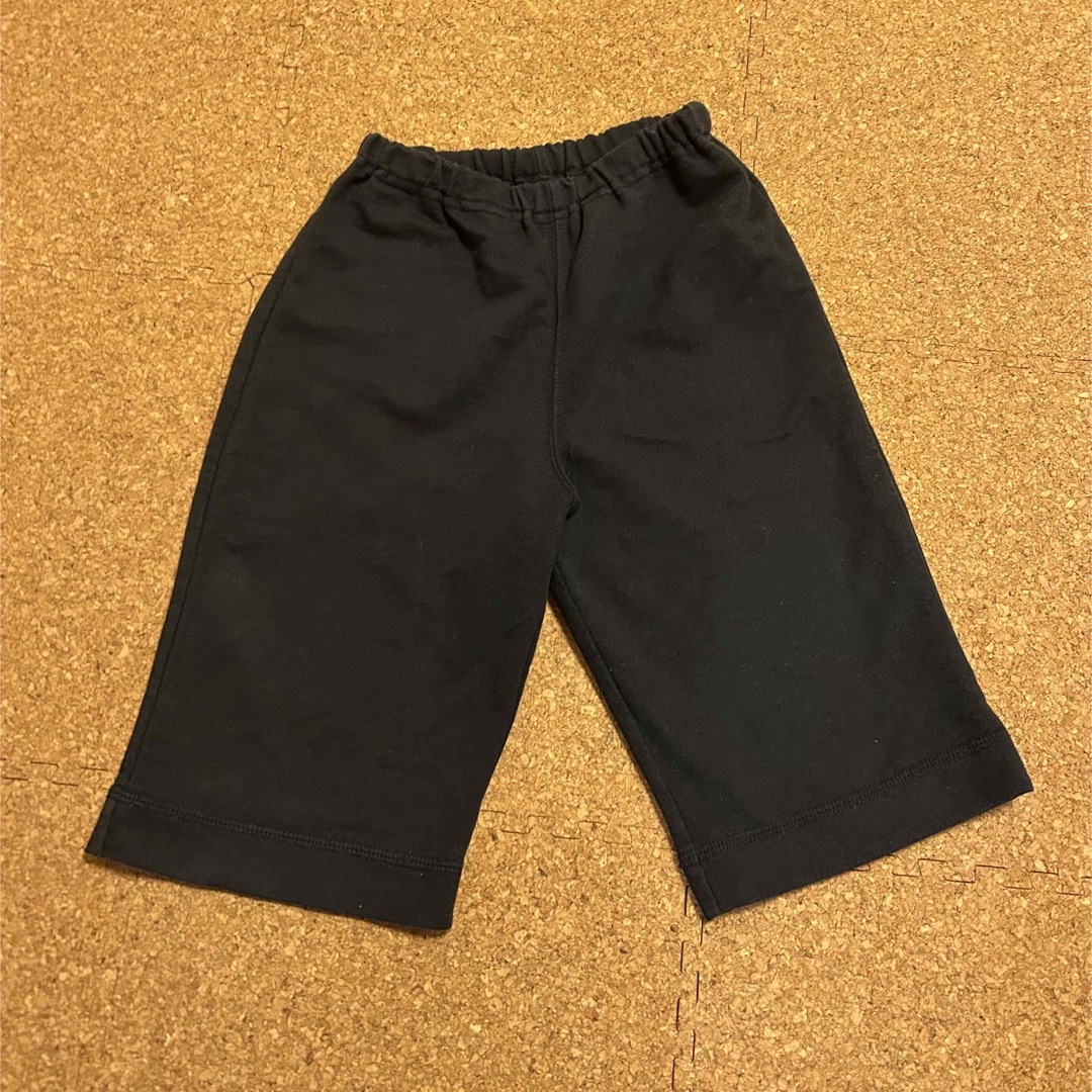 MUJI (無印良品)(ムジルシリョウヒン)の無印良品　半ズボン　120cm 黒 キッズ/ベビー/マタニティのキッズ服男の子用(90cm~)(パンツ/スパッツ)の商品写真