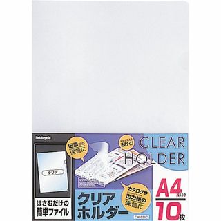 ナカバヤシ クリアホルダーA4 10枚 CH1031C クリア(その他)