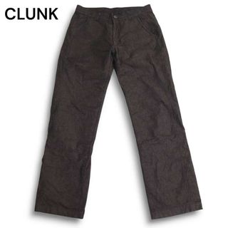 CLUNK クランク ゴルフ 秋冬★ ジーンズ デニムパンツ ストレッチ 刺繍 グレー Sz.M メンズ(ウエア)