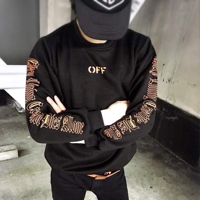 OFF-WHITE(オフホワイト)のコラボ商品 Vlone×off white トレーナー スウェット パーカー  メンズのトップス(スウェット)の商品写真