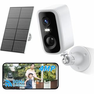 【5G/2.4G WiFi対応】JUFLSKY 防犯カメラ 屋外 ソーラー 40