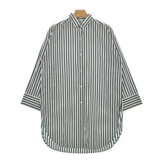 イネド(INED)のINED イネド カジュアルシャツ M 黒 【古着】【中古】【送料無料】(シャツ/ブラウス(長袖/七分))