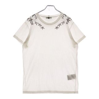 バレンティノ(VALENTINO)のVALENTINO ヴァレンティノ ×Zandra Rhodes Stars Print Tee ザンドラローズ スタープリントTシャツ 半袖カットソー ホワイト PV3MG10G46M(Tシャツ/カットソー(半袖/袖なし))