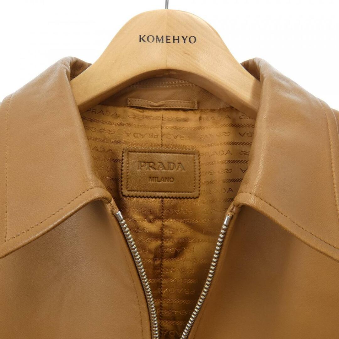 訳ありリメイク用 プラダPRADA レザージャケット サイズ40