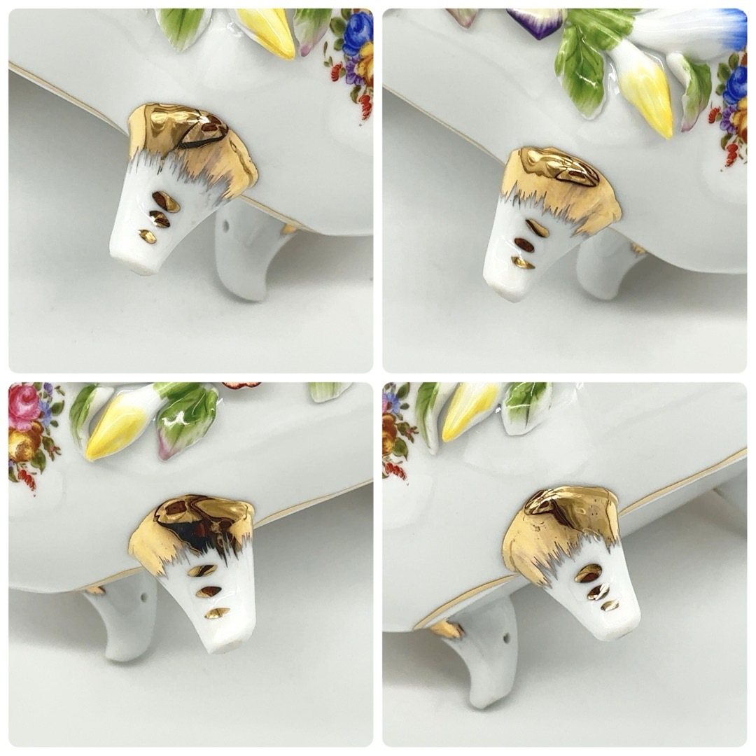 MEISSEN - 【超希少】Meissen マイセン 小物入れ 花柄 フィギュ